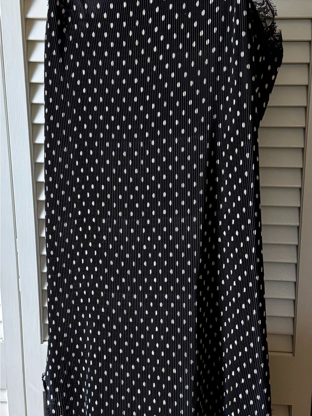 Free People Black with White Polka Dot Midi Dress